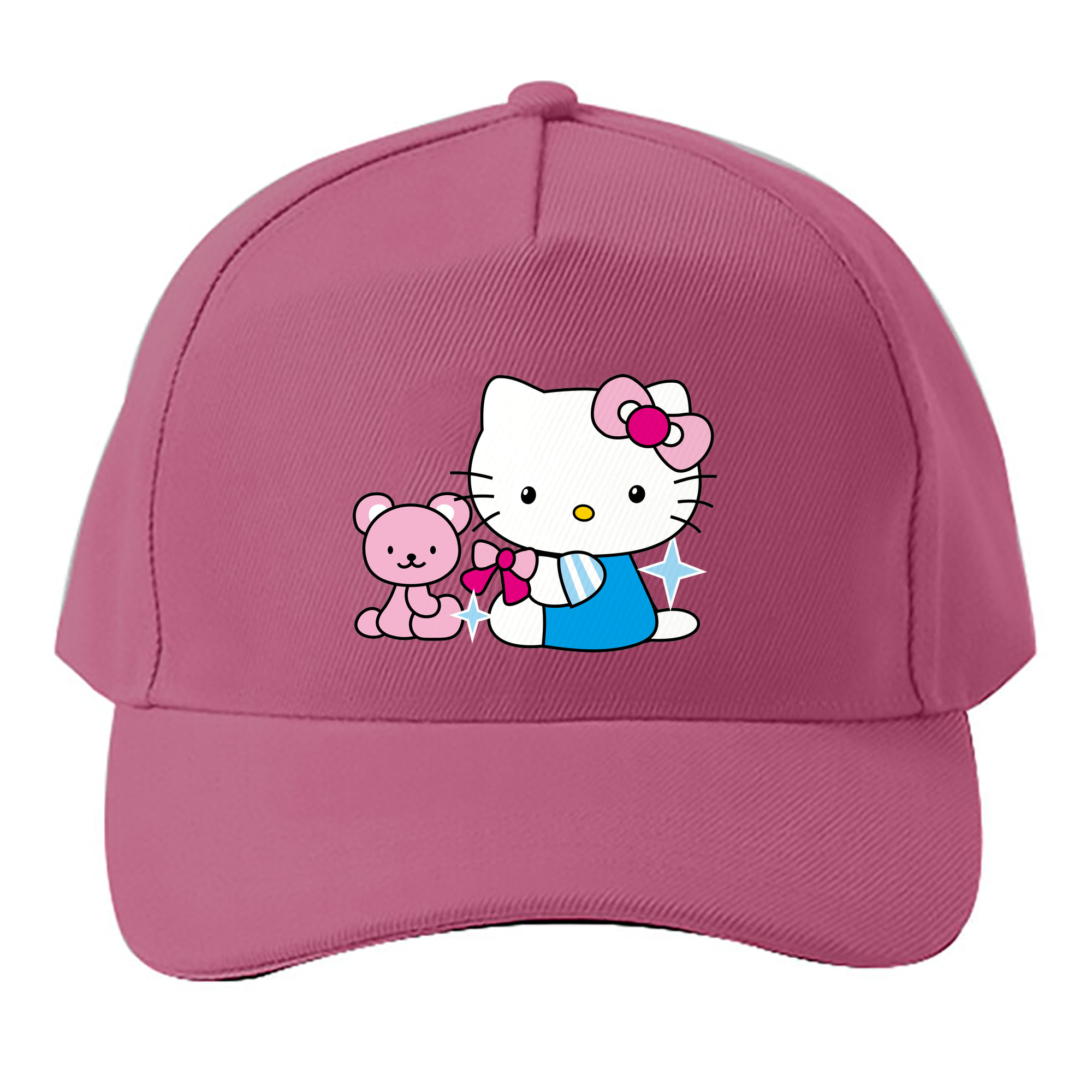 （画像用） Hello Kitty ハローキティ ベースボールキャップ 綿100％ 男女兼用 帽子 スポーツ